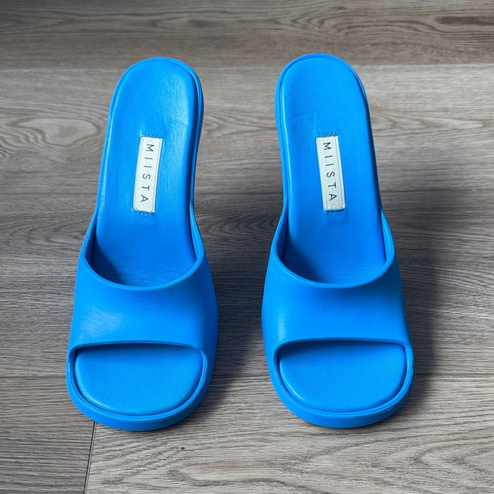 Miista Vibrant Blue Mules